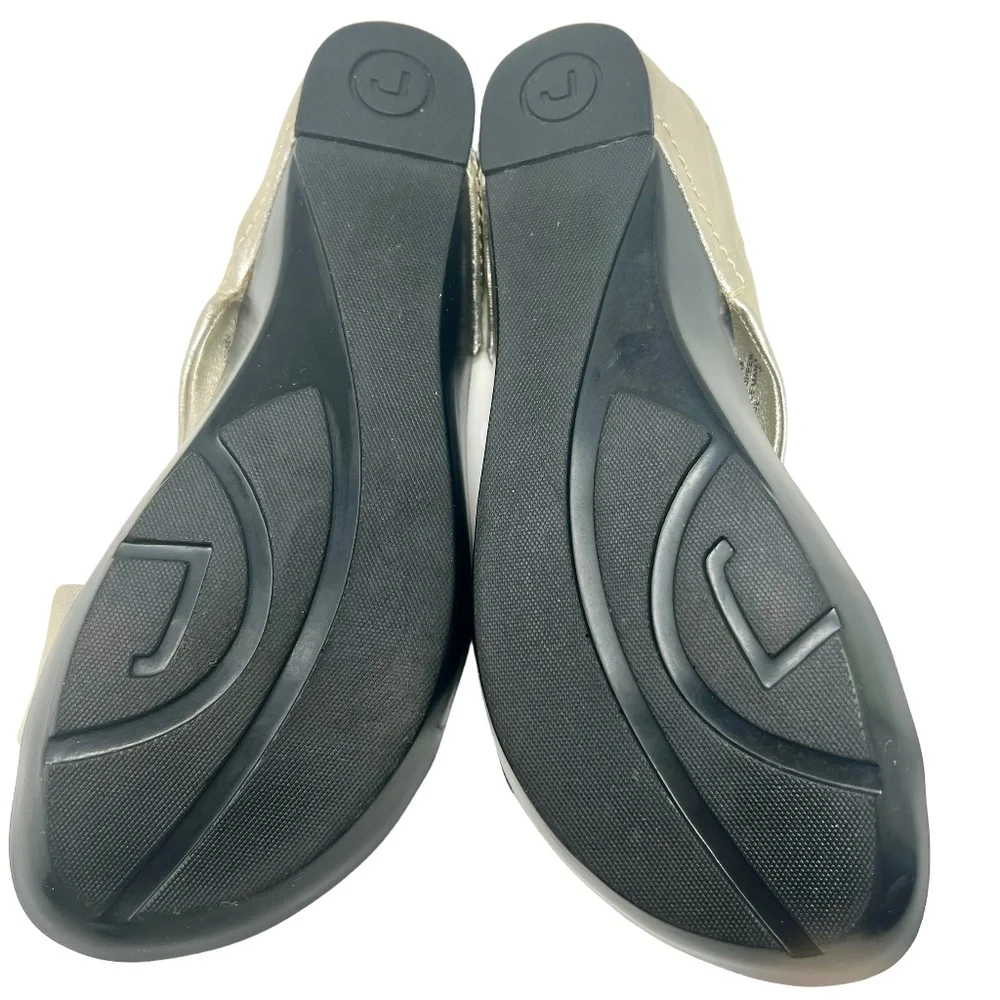 Rockport Dynamic Suspension women's Twist Silver Leather Slide Sandals size 8